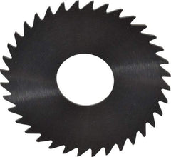 RobbJack - 1-1/2" Diam x 0.025" Blade Thickness x 1/2" Arbor Hole Diam, 36 Tooth Slitting and Slotting Saw - Arbor Connection, Right Hand, Uncoated, Solid Carbide, Concave Ground - Apex Tool & Supply