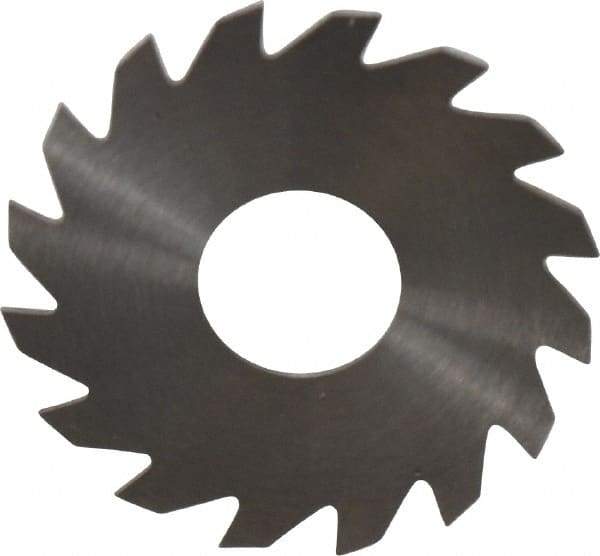 RobbJack - 1-1/2" Diam x 0.028" Blade Thickness x 1/2" Arbor Hole Diam, 16 Tooth Slitting and Slotting Saw - Arbor Connection, Right Hand, Uncoated, Solid Carbide, Concave Ground - Apex Tool & Supply