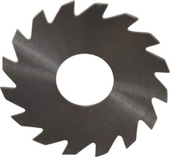 RobbJack - 1-1/2" Diam x 0.028" Blade Thickness x 1/2" Arbor Hole Diam, 16 Tooth Slitting and Slotting Saw - Arbor Connection, Right Hand, Uncoated, Solid Carbide, Concave Ground - Apex Tool & Supply