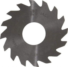 RobbJack - 1-1/2" Diam x 0.0312" Blade Thickness x 1/2" Arbor Hole Diam, 16 Tooth Slitting and Slotting Saw - Arbor Connection, Right Hand, Uncoated, Solid Carbide, Concave Ground - Apex Tool & Supply