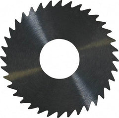 RobbJack - 1-1/2" Diam x 0.04" Blade Thickness x 1/2" Arbor Hole Diam, 36 Tooth Slitting and Slotting Saw - Arbor Connection, Right Hand, Uncoated, Solid Carbide, Concave Ground - Apex Tool & Supply