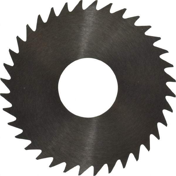 RobbJack - 1-1/2" Diam x 0.0468" Blade Thickness x 1/2" Arbor Hole Diam, 36 Tooth Slitting and Slotting Saw - Arbor Connection, Right Hand, Uncoated, Solid Carbide, Concave Ground - Apex Tool & Supply