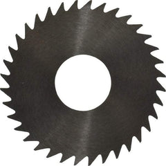 RobbJack - 1-1/2" Diam x 0.0468" Blade Thickness x 1/2" Arbor Hole Diam, 36 Tooth Slitting and Slotting Saw - Arbor Connection, Right Hand, Uncoated, Solid Carbide, Concave Ground - Apex Tool & Supply