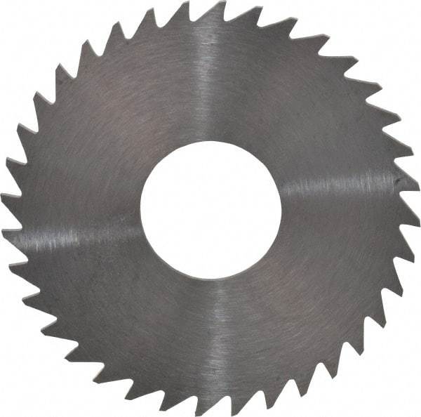 RobbJack - 1-1/2" Diam x 0.051" Blade Thickness x 1/2" Arbor Hole Diam, 36 Tooth Slitting and Slotting Saw - Arbor Connection, Right Hand, Uncoated, Solid Carbide, Concave Ground - Apex Tool & Supply
