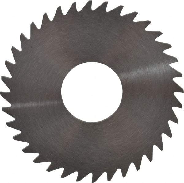 RobbJack - 1-1/2" Diam x 1/16" Blade Thickness x 1/2" Arbor Hole Diam, 36 Tooth Slitting and Slotting Saw - Arbor Connection, Right Hand, Uncoated, Solid Carbide, Concave Ground - Apex Tool & Supply