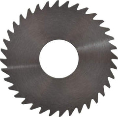RobbJack - 1-1/2" Diam x 1/16" Blade Thickness x 1/2" Arbor Hole Diam, 36 Tooth Slitting and Slotting Saw - Arbor Connection, Right Hand, Uncoated, Solid Carbide, Concave Ground - Apex Tool & Supply