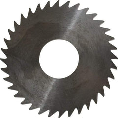 RobbJack - 1-1/2" Diam x 0.0937" Blade Thickness x 1/2" Arbor Hole Diam, 36 Tooth Slitting and Slotting Saw - Arbor Connection, Right Hand, Uncoated, Solid Carbide, Concave Ground - Apex Tool & Supply
