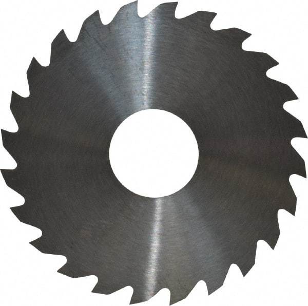 RobbJack - 1-3/4" Diam x 0.02" Blade Thickness x 1/2" Arbor Hole Diam, 24 Tooth Slitting and Slotting Saw - Arbor Connection, Right Hand, Uncoated, Solid Carbide, Concave Ground - Apex Tool & Supply