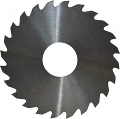 RobbJack - 1-3/4" Diam x 0.02" Blade Thickness x 1/2" Arbor Hole Diam, 24 Tooth Slitting and Slotting Saw - Arbor Connection, Right Hand, Uncoated, Solid Carbide, Concave Ground - Apex Tool & Supply