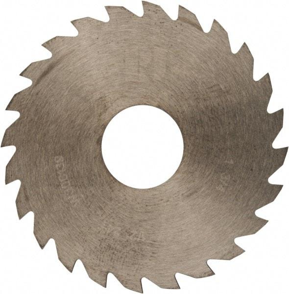RobbJack - 1-3/4" Diam x 0.023" Blade Thickness x 1/2" Arbor Hole Diam, 24 Tooth Slitting and Slotting Saw - Arbor Connection, Right Hand, Uncoated, Solid Carbide, Concave Ground - Apex Tool & Supply