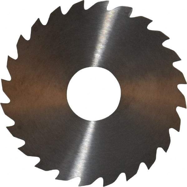 RobbJack - 1-3/4" Diam x 0.0312" Blade Thickness x 1/2" Arbor Hole Diam, 24 Tooth Slitting and Slotting Saw - Arbor Connection, Right Hand, Uncoated, Solid Carbide, Concave Ground - Apex Tool & Supply