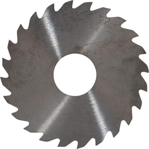 RobbJack - 1-3/4" Diam x 0.04" Blade Thickness x 1/2" Arbor Hole Diam, 24 Tooth Slitting and Slotting Saw - Arbor Connection, Right Hand, Uncoated, Solid Carbide, Concave Ground - Apex Tool & Supply
