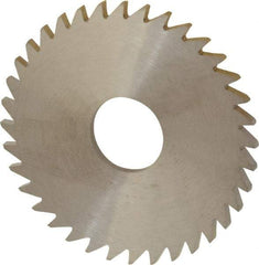 RobbJack - 1-3/4" Diam x 0.0781" Blade Thickness x 1/2" Arbor Hole Diam, 36 Tooth Slitting and Slotting Saw - Arbor Connection, Right Hand, Uncoated, Solid Carbide, Concave Ground - Apex Tool & Supply