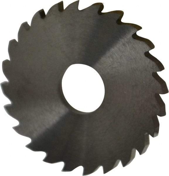RobbJack - 1-3/4" Diam x 1/8" Blade Thickness x 1/2" Arbor Hole Diam, 24 Tooth Slitting and Slotting Saw - Arbor Connection, Right Hand, Uncoated, Solid Carbide, Concave Ground - Apex Tool & Supply