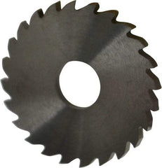 RobbJack - 1-3/4" Diam x 1/8" Blade Thickness x 1/2" Arbor Hole Diam, 24 Tooth Slitting and Slotting Saw - Arbor Connection, Right Hand, Uncoated, Solid Carbide, Concave Ground - Apex Tool & Supply