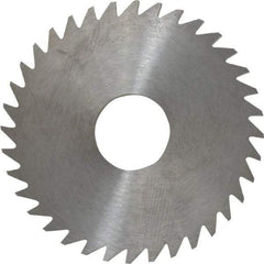 RobbJack - 1-3/4" Diam x 1/8" Blade Thickness x 1/2" Arbor Hole Diam, 36 Tooth Slitting and Slotting Saw - Arbor Connection, Right Hand, Uncoated, Solid Carbide, Concave Ground - Apex Tool & Supply