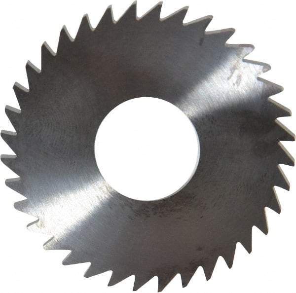 RobbJack - 1-3/4" Diam x 0.0937" Blade Thickness x 5/8" Arbor Hole Diam, 36 Tooth Slitting and Slotting Saw - Arbor Connection, Right Hand, Uncoated, Solid Carbide, Concave Ground - Apex Tool & Supply