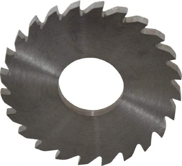 RobbJack - 1-3/4" Diam x 1/8" Blade Thickness x 5/8" Arbor Hole Diam, 24 Tooth Slitting and Slotting Saw - Arbor Connection, Right Hand, Uncoated, Solid Carbide, Concave Ground - Apex Tool & Supply