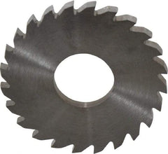 RobbJack - 1-3/4" Diam x 1/8" Blade Thickness x 5/8" Arbor Hole Diam, 24 Tooth Slitting and Slotting Saw - Arbor Connection, Right Hand, Uncoated, Solid Carbide, Concave Ground - Apex Tool & Supply