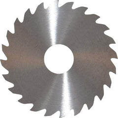 RobbJack - 2" Diam x 0.04" Blade Thickness x 1/2" Arbor Hole Diam, 24 Tooth Slitting and Slotting Saw - Arbor Connection, Right Hand, Uncoated, Solid Carbide, Concave Ground - Apex Tool & Supply