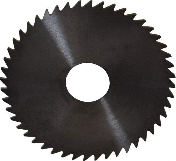 RobbJack - 2" Diam x 0.04" Blade Thickness x 1/2" Arbor Hole Diam, 48 Tooth Slitting and Slotting Saw - Arbor Connection, Right Hand, Uncoated, Solid Carbide, Concave Ground - Apex Tool & Supply