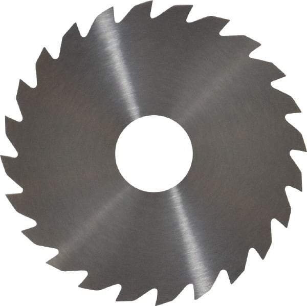 RobbJack - 2" Diam x 0.0468" Blade Thickness x 1/2" Arbor Hole Diam, 24 Tooth Slitting and Slotting Saw - Arbor Connection, Right Hand, Uncoated, Solid Carbide, Concave Ground - Apex Tool & Supply