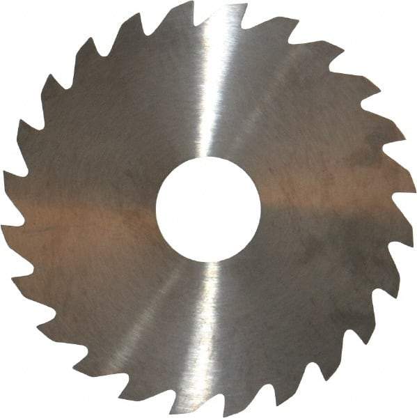 RobbJack - 2" Diam x 0.051" Blade Thickness x 1/2" Arbor Hole Diam, 24 Tooth Slitting and Slotting Saw - Arbor Connection, Right Hand, Uncoated, Solid Carbide, Concave Ground - Apex Tool & Supply