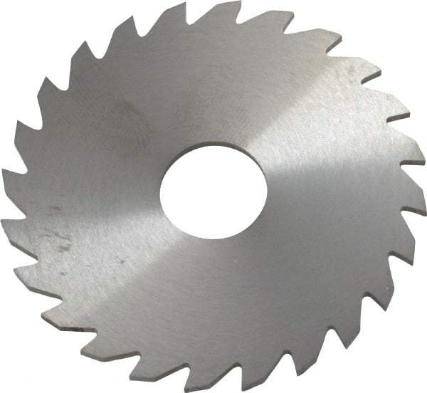 RobbJack - 2" Diam x 1/16" Blade Thickness x 1/2" Arbor Hole Diam, 24 Tooth Slitting and Slotting Saw - Arbor Connection, Right Hand, Uncoated, Solid Carbide, Concave Ground - Apex Tool & Supply