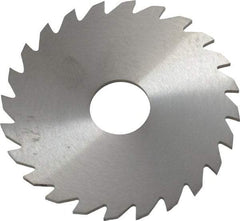 RobbJack - 2" Diam x 1/16" Blade Thickness x 1/2" Arbor Hole Diam, 24 Tooth Slitting and Slotting Saw - Arbor Connection, Right Hand, Uncoated, Solid Carbide, Concave Ground - Apex Tool & Supply
