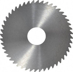 RobbJack - 2" Diam x 0.0781" Blade Thickness x 1/2" Arbor Hole Diam, 48 Tooth Slitting and Slotting Saw - Arbor Connection, Right Hand, Uncoated, Solid Carbide, Concave Ground - Apex Tool & Supply