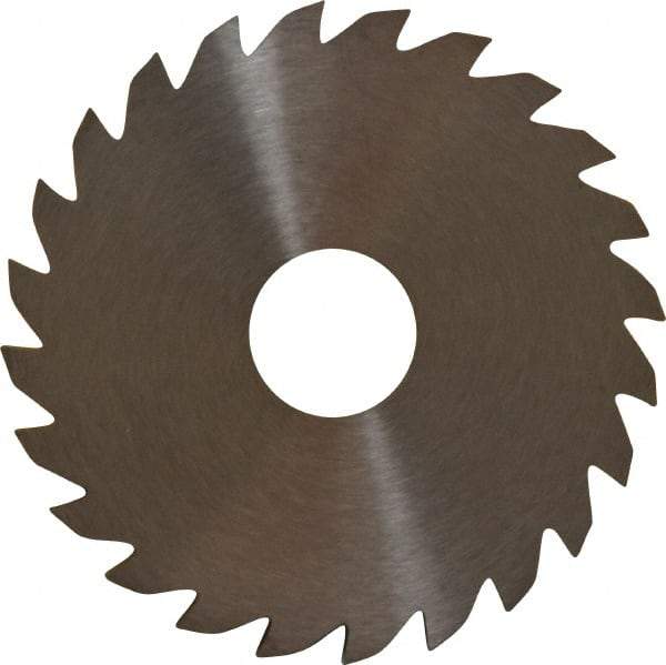RobbJack - 2" Diam x 0.0937" Blade Thickness x 1/2" Arbor Hole Diam, 24 Tooth Slitting and Slotting Saw - Arbor Connection, Right Hand, Uncoated, Solid Carbide, Concave Ground - Apex Tool & Supply