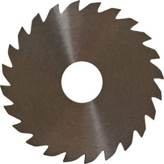 RobbJack - 2" Diam x 0.0937" Blade Thickness x 1/2" Arbor Hole Diam, 24 Tooth Slitting and Slotting Saw - Arbor Connection, Right Hand, Uncoated, Solid Carbide, Concave Ground - Apex Tool & Supply