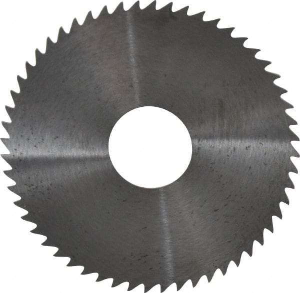 RobbJack - 2-1/4" Diam x 0.0312" Blade Thickness x 5/8" Arbor Hole Diam, 56 Tooth Slitting and Slotting Saw - Arbor Connection, Right Hand, Uncoated, Solid Carbide, Concave Ground - Apex Tool & Supply