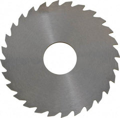 RobbJack - 2-1/4" Diam x 0.0781" Blade Thickness x 5/8" Arbor Hole Diam, 28 Tooth Slitting and Slotting Saw - Arbor Connection, Right Hand, Uncoated, Solid Carbide, Concave Ground - Apex Tool & Supply