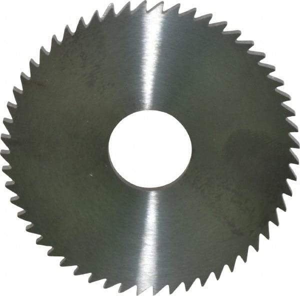 RobbJack - 2-1/4" Diam x 1/8" Blade Thickness x 5/8" Arbor Hole Diam, 56 Tooth Slitting and Slotting Saw - Arbor Connection, Right Hand, Uncoated, Solid Carbide, Concave Ground - Apex Tool & Supply
