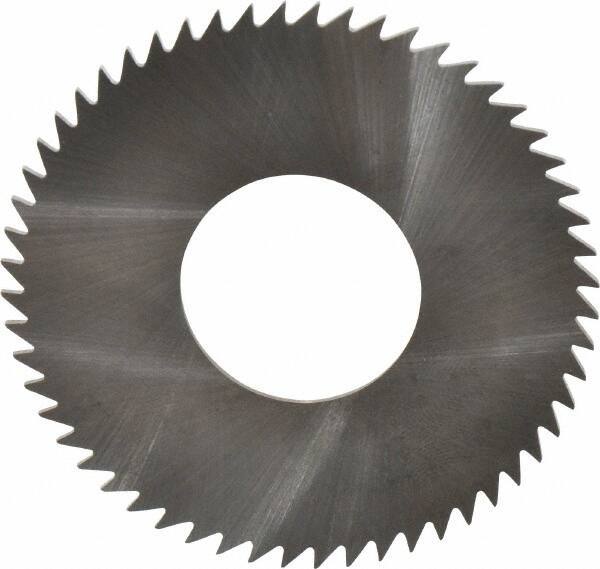 RobbJack - 2-1/2" Diam x 0.0468" Blade Thickness x 1" Arbor Hole Diam, 56 Tooth Slitting and Slotting Saw - Arbor Connection, Right Hand, Uncoated, Solid Carbide, Concave Ground - Apex Tool & Supply