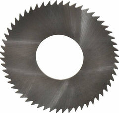 RobbJack - 2-1/2" Diam x 0.0468" Blade Thickness x 1" Arbor Hole Diam, 56 Tooth Slitting and Slotting Saw - Arbor Connection, Right Hand, Uncoated, Solid Carbide, Concave Ground - Apex Tool & Supply