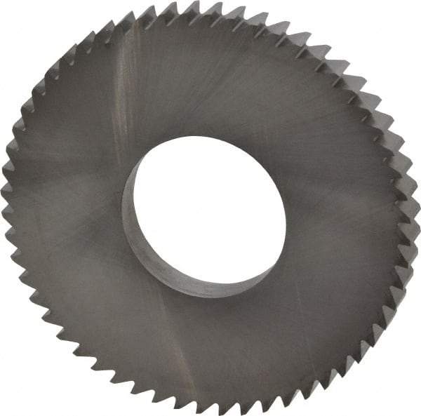 RobbJack - 2-1/2" Diam x 1/4" Blade Thickness x 1" Arbor Hole Diam, 56 Tooth Slitting and Slotting Saw - Arbor Connection, Right Hand, Uncoated, Solid Carbide, Concave Ground - Apex Tool & Supply