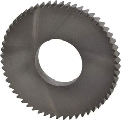 RobbJack - 2-1/2" Diam x 1/4" Blade Thickness x 1" Arbor Hole Diam, 56 Tooth Slitting and Slotting Saw - Arbor Connection, Right Hand, Uncoated, Solid Carbide, Concave Ground - Apex Tool & Supply