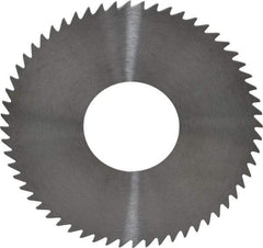 RobbJack - 2-3/4" Diam x 0.0312" Blade Thickness x 1" Arbor Hole Diam, 60 Tooth Slitting and Slotting Saw - Arbor Connection, Right Hand, Uncoated, Solid Carbide, Concave Ground - Apex Tool & Supply