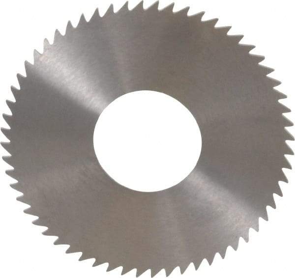 RobbJack - 2-3/4" Diam x 0.0468" Blade Thickness x 1" Arbor Hole Diam, 60 Tooth Slitting and Slotting Saw - Arbor Connection, Right Hand, Uncoated, Solid Carbide, Concave Ground - Apex Tool & Supply