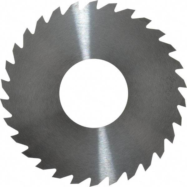 RobbJack - 2-3/4" Diam x 1/16" Blade Thickness x 1" Arbor Hole Diam, 30 Tooth Slitting and Slotting Saw - Arbor Connection, Right Hand, Uncoated, Solid Carbide, Concave Ground - Apex Tool & Supply