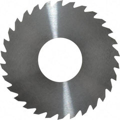 RobbJack - 2-3/4" Diam x 1/16" Blade Thickness x 1" Arbor Hole Diam, 30 Tooth Slitting and Slotting Saw - Arbor Connection, Right Hand, Uncoated, Solid Carbide, Concave Ground - Apex Tool & Supply