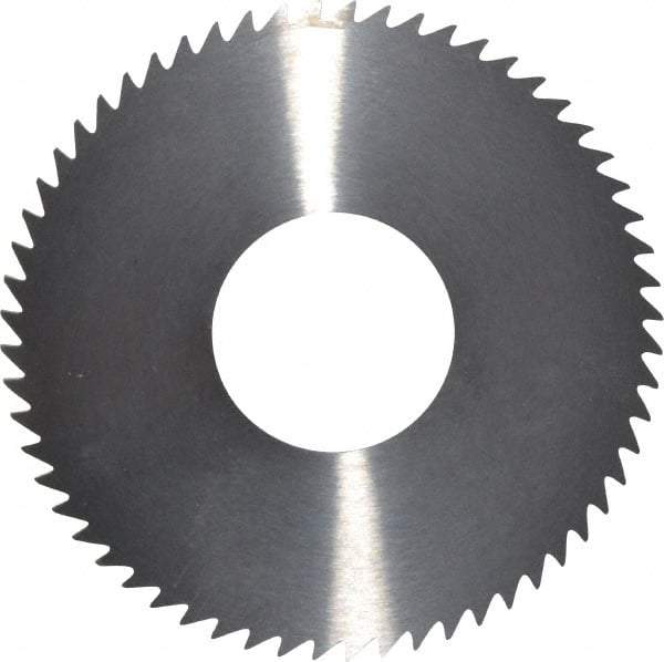 RobbJack - 2-3/4" Diam x 1/16" Blade Thickness x 1" Arbor Hole Diam, 60 Tooth Slitting and Slotting Saw - Arbor Connection, Right Hand, Uncoated, Solid Carbide, Concave Ground - Apex Tool & Supply