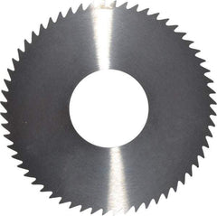 RobbJack - 2-3/4" Diam x 1/16" Blade Thickness x 1" Arbor Hole Diam, 60 Tooth Slitting and Slotting Saw - Arbor Connection, Right Hand, Uncoated, Solid Carbide, Concave Ground - Apex Tool & Supply