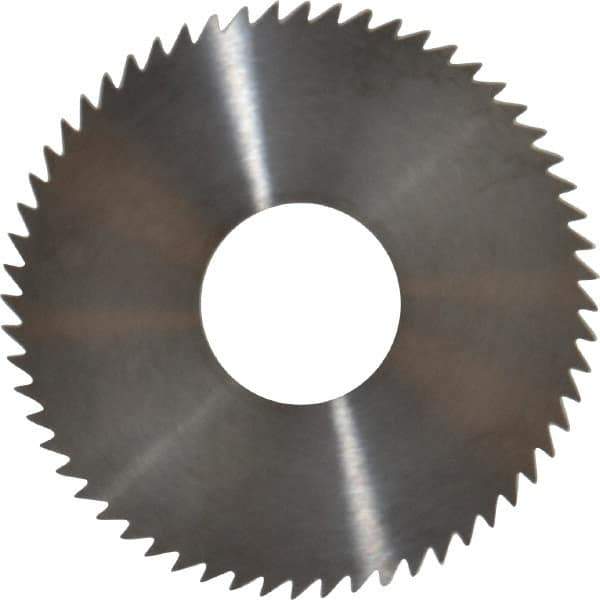 RobbJack - 3" Diam x 0.0156" Blade Thickness x 1" Arbor Hole Diam, 60 Tooth Slitting and Slotting Saw - Arbor Connection, Right Hand, Uncoated, Solid Carbide, Concave Ground - Apex Tool & Supply