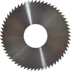 RobbJack - 3" Diam x 0.0156" Blade Thickness x 1" Arbor Hole Diam, 60 Tooth Slitting and Slotting Saw - Arbor Connection, Right Hand, Uncoated, Solid Carbide, Concave Ground - Apex Tool & Supply