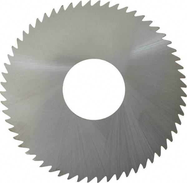 RobbJack - 3" Diam x 1/16" Blade Thickness x 1" Arbor Hole Diam, 60 Tooth Slitting and Slotting Saw - Arbor Connection, Right Hand, Uncoated, Solid Carbide, Concave Ground - Apex Tool & Supply