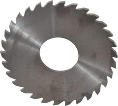 RobbJack - 3" Diam x 0.0937" Blade Thickness x 1" Arbor Hole Diam, 30 Tooth Slitting and Slotting Saw - Arbor Connection, Right Hand, Uncoated, Solid Carbide, Concave Ground - Apex Tool & Supply