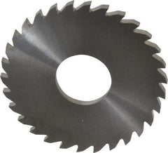 RobbJack - 3" Diam x 0.1562" Blade Thickness x 1" Arbor Hole Diam, 30 Tooth Slitting and Slotting Saw - Arbor Connection, Right Hand, Uncoated, Solid Carbide, Concave Ground - Apex Tool & Supply